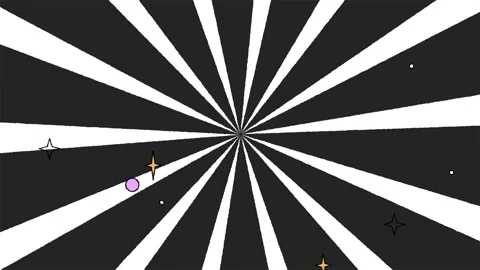 Black and white comic stripes over white background, animation. Stock Footage 193708033