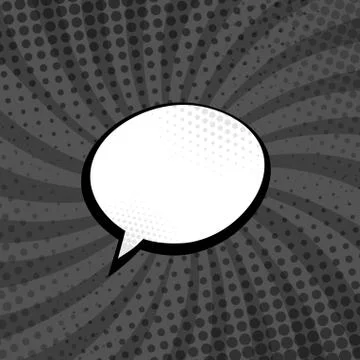 Black and White Comic Zoom with Lines and Dots - Vector イラスト素材
