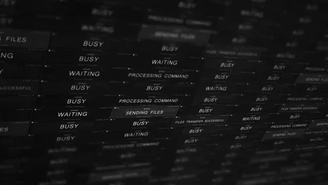  Black and White Computerized network file management system   Video stock 92155076