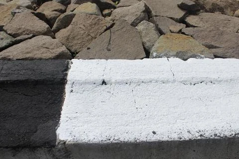 Black and White Concrete Foto stock