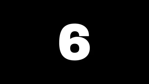 Black and white countdown from 10 to 0 Stock Footage 348302680