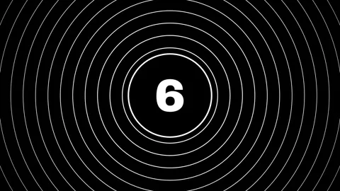 Black and white countdown from 10 to 0 Vídeos de archivo 348302775