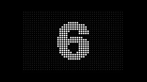 Black and white countdown from 10 to 0 Vídeo Stock 348302860