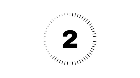 Black and white countdown 3 2 1 Stock-Footage 348302687