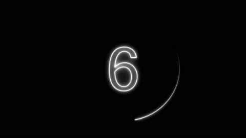 Black and white countdown Video stock 235949858