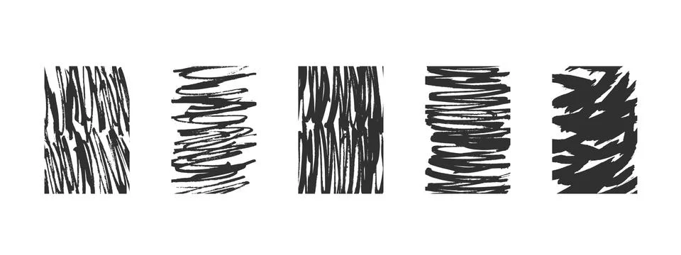 Black and White cover design. Paint smears. Vector Stock Illustration
