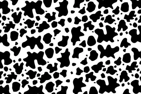 Black and white cowhide pattern Stock Illustration