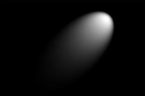 Black and white creative abstract, spotlight isolated on black background Stock Illustration