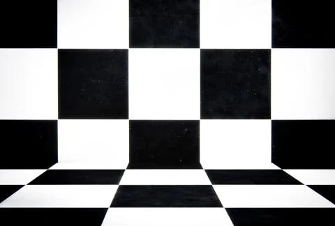 Black and white cube Stock Photos