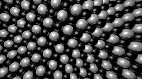 Black and White Cube Waves Visual 스톡 동영상 40428180