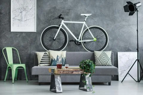 Black and white cycle Stock-Fotos