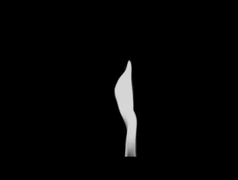 Black And White Dancing Flame Stock Footage 124328562