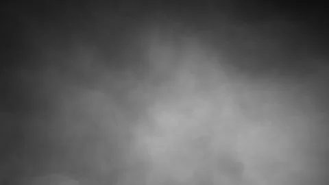 Black and white dark smoke loop motion background Stock Footage 340589622