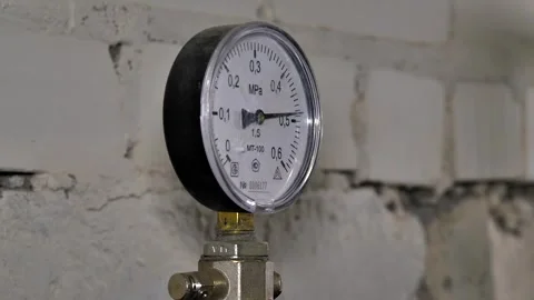 Black and white dashboard of the measuring device Stock Footage 270518921