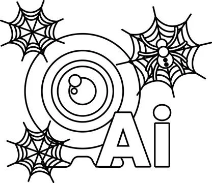 Black and white design with concentric circles Stock Illustration