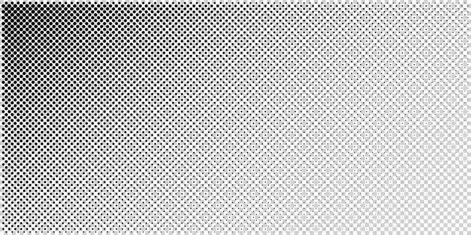 Black and White Diagonal Corner Halftone Gradient Vector 库存插图