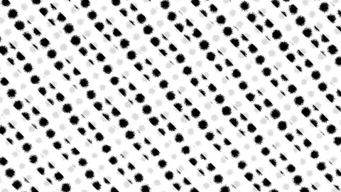 Black and White Diagonal Dotted Stripes Slow Flickering Background Video stock 203608222
