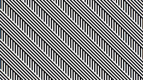 Black and White Diagonal Stripes Optical Illusion Moving Line Pattern Stock Footage 149114313