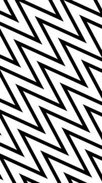 Black and white diagonal zigzag pattern 库存插图