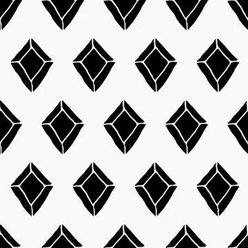 Black and White Diamonds Pattern Stock-Illustration