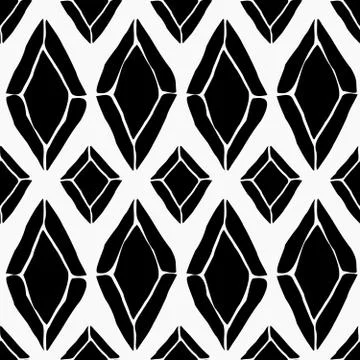 Black and White Diamonds Pattern Stockillustratie