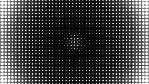 Black And White Dither Star Circle Effect Animation Loop Stock Footage 287829702