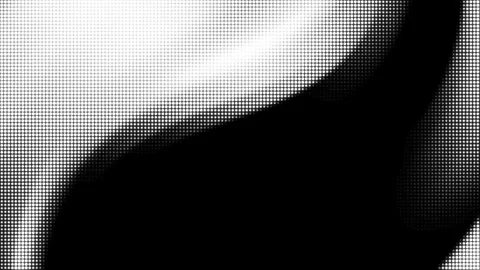 Black and white dot halftone create shading diagonal patterns Stock Footage 296240985