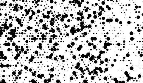 Black and white dot texture, abstract geometric halftone background, Stockillustratie