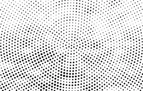 Black and white dot texture, abstract geometric halftone background, Stockillustratie