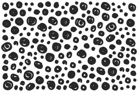 Black and white dots background Stock Illustration