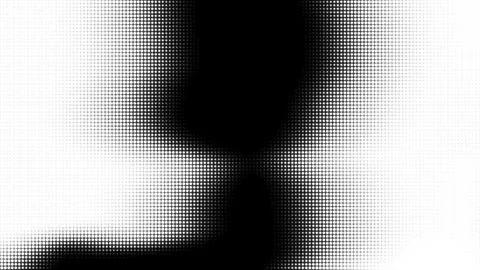 Black and white dots create a gradient effect Stock Footage 296241049