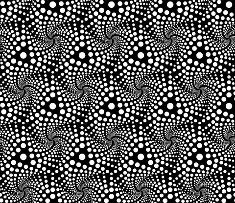 Black and white dotted pattern. Geometric seamless vector pattern. Stock Illustration