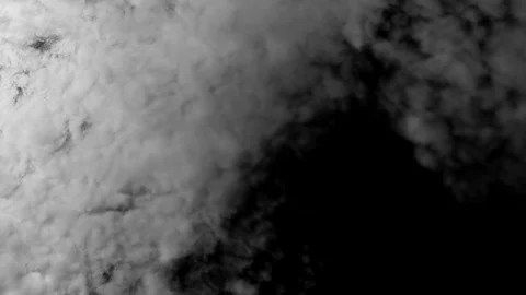 Black and White Dramatic Clouds Stock Footage 70690884