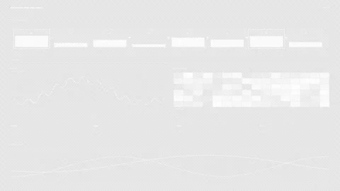 Black and White Drone Data HUD Overlay Seamless Loop Stock Footage 341996749