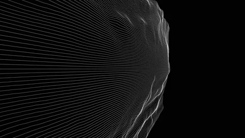 Black and white dynamic abstract Stock Footage 134249177