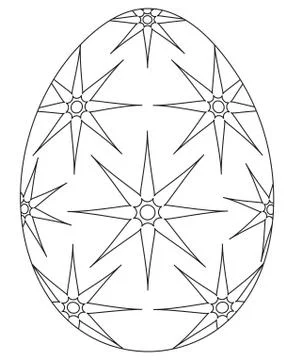 Black and white easter egg poster. Illustrazione stock