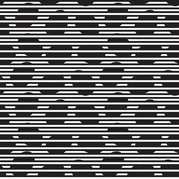 Black and White Easter Egg Seamless Pattern Background イラスト素材