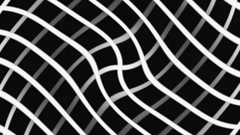 Black and White Elastic Spiral Background Seamless Loop Stock Footage 341740765