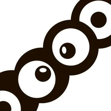 Black and White Elipses Stock Illustration