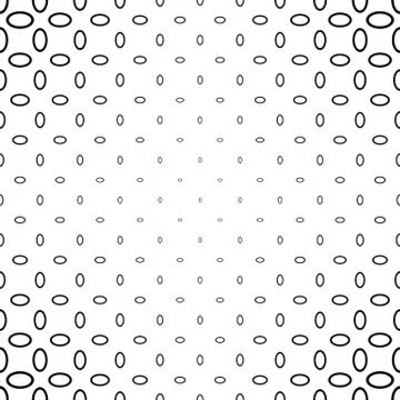 Black and white ellipse ring pattern Stockillustratie