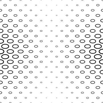 Black and white ellipse ring pattern background Stock Illustration