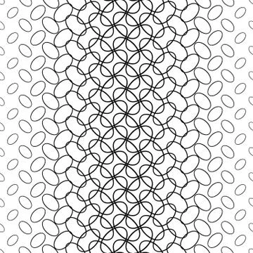 Black and white ellipse ring pattern background Stockillustratie