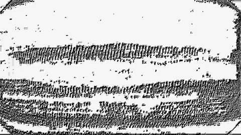 Black And White Embossed Digital Screen Malfunction 2 Stock Footage 82844301