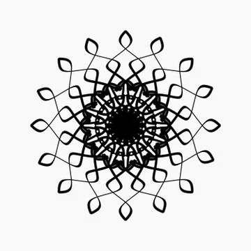 Black and white ethnic patterns. Geometric and aztec decor elements. Stock Illustration