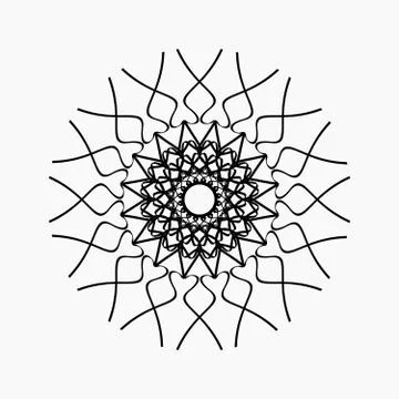 Black and white ethnic patterns. Geometric and aztec decor elements. Stock Illustration