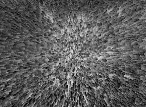 Black and white extruded cube blast  illustration 스톡 일러스트
