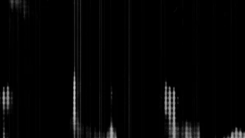 Black and white feedback glitch overlay element loop Stock Footage 95147611