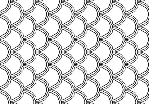 Black and white floral pattern for coloring, background, fabric pattern. 스톡 일러스트