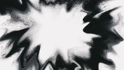 Black and white flowing liquid waves abstract motion blurred background. Stock Footage 150329401
