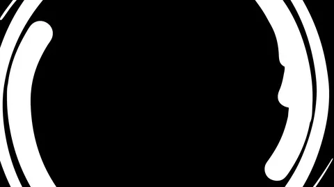 Black and white fluid transition effects Vidéo 126695370